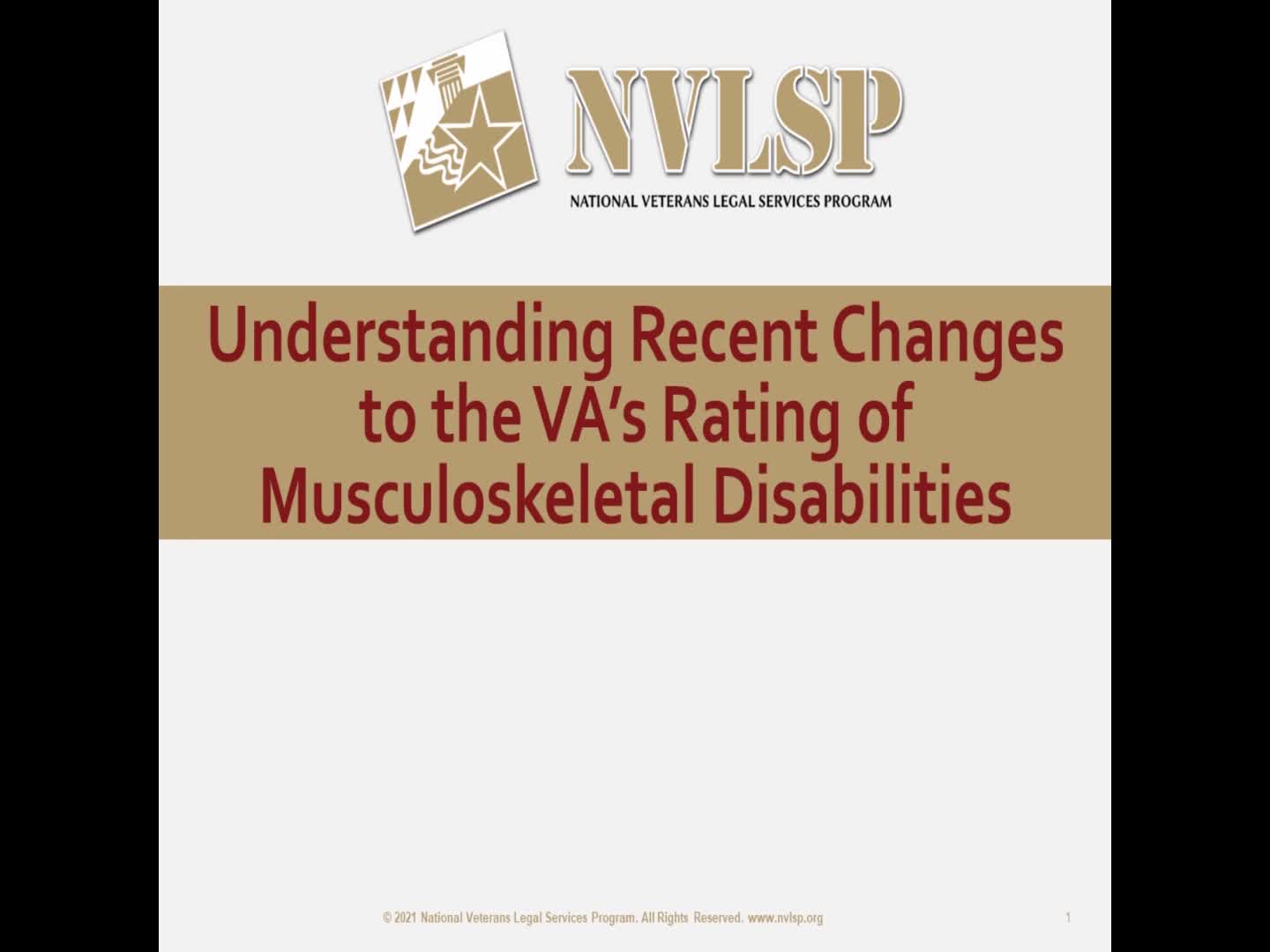Understanding Recent Changes to the VA’s Rating of Musculoskeletal Disabilities (Attorney)