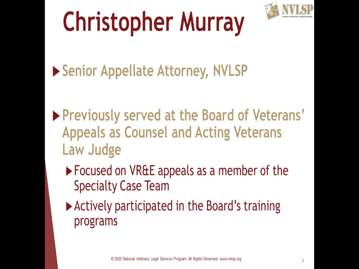 VA Vocational Rehabilitation Benefits Claims: A Guide for Advocates (VSO)