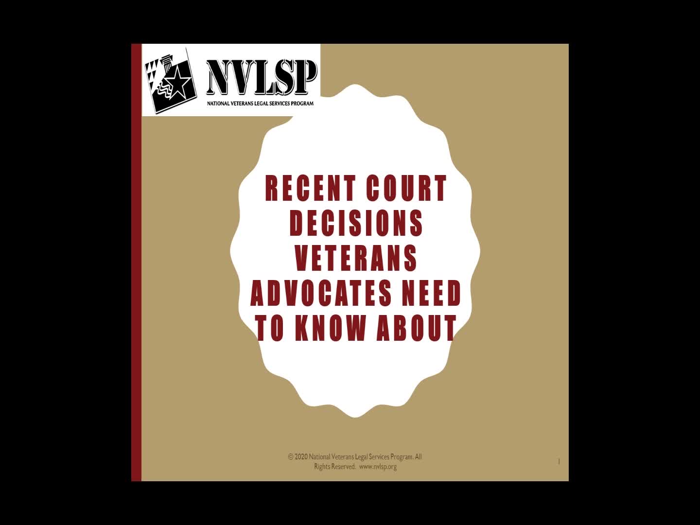 Recent Court Decisions Veterans Advocates Need to Know About (Attorney)