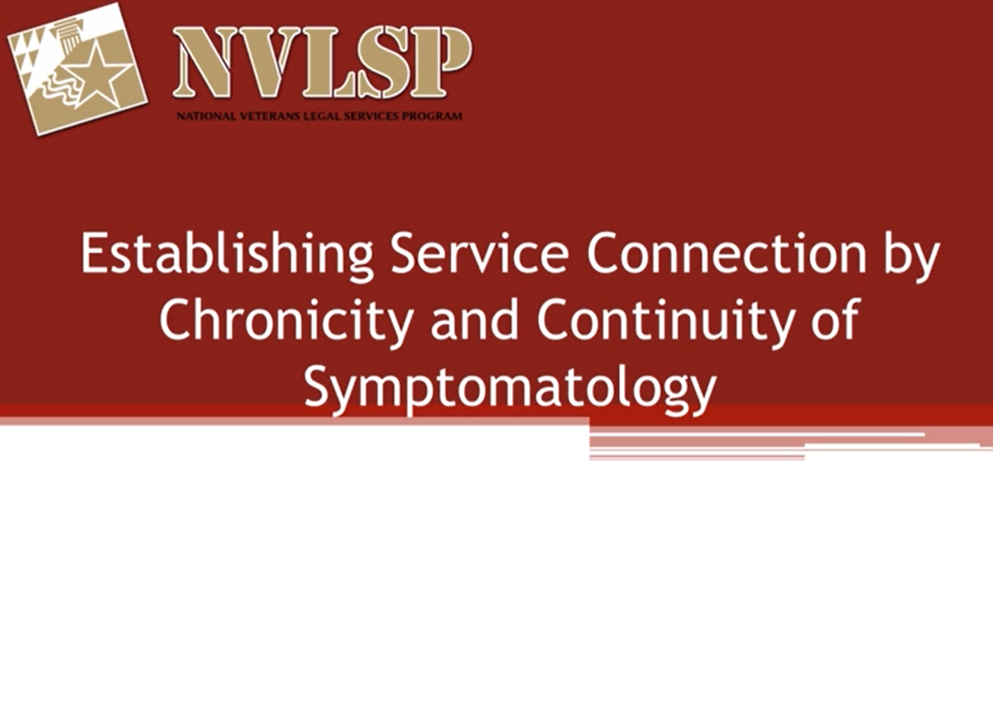 Service Connection by Chronicity and Continuity of Symptomatology (Attorney)